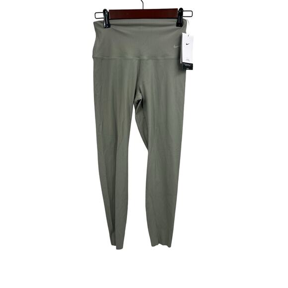 Nike Zenvy Rib Women’s High-Waisted 7/8 Leggings in Green, size M, NWT - Picture 8 of 12